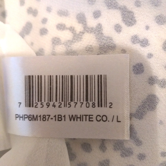 🎁NWOT BCBGeneration Navy/White, Long Sleeve, Elastic Waist, Classic Mini Dress - Picture 16 of 16